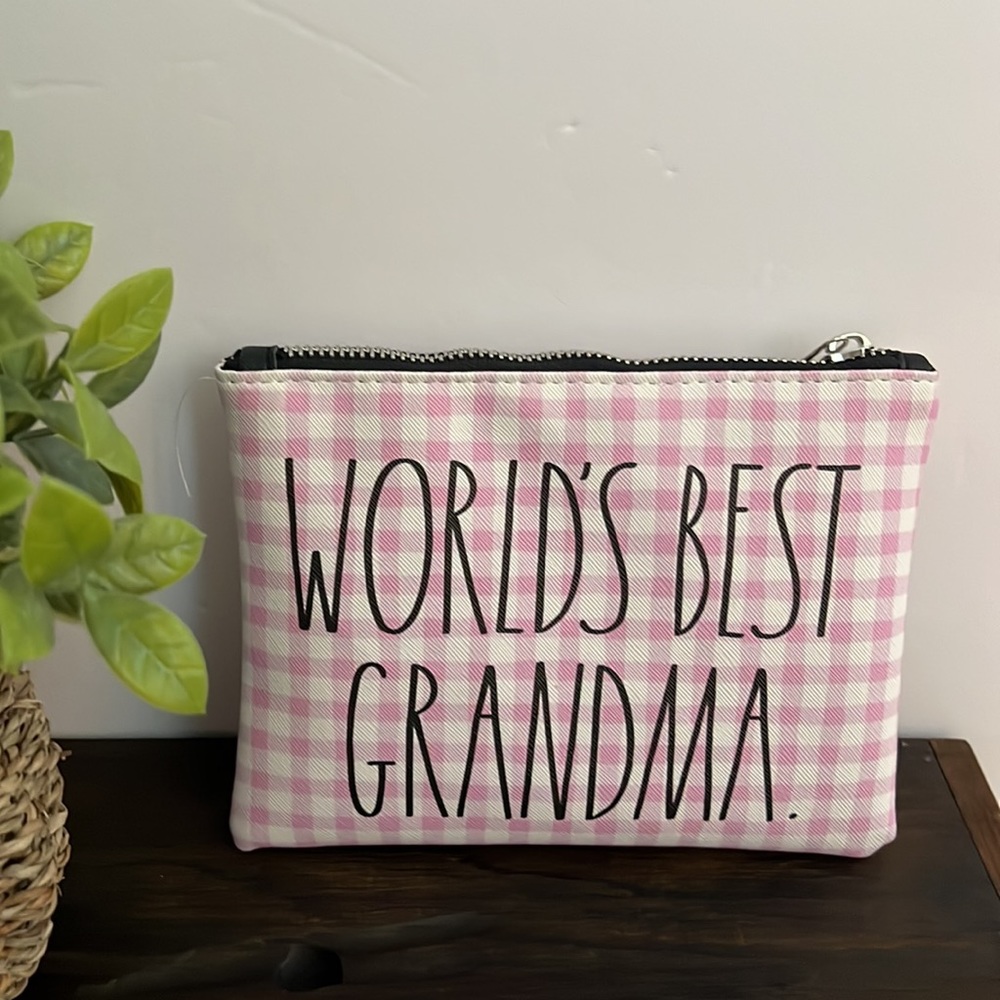 NWT Rae Dunn GRANDMA Zippered Pouch